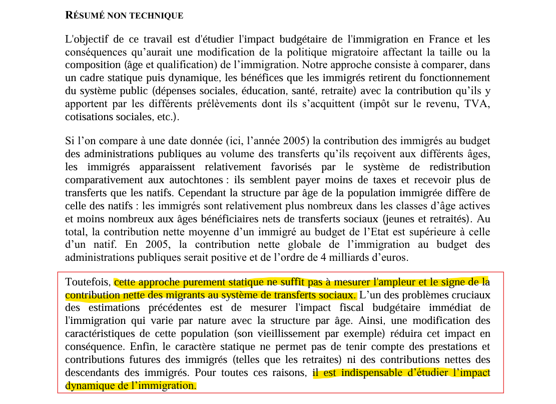 Résumé non technique de Chojnicki sur les limites de l’approche statique