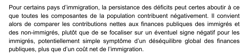 Extrait de France Stratégie sur le déficit public général et les contributions nettes